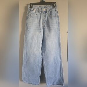 Dazy Light Blue Wide Baggy Leg Women's Jeans Small Fits 0- 3